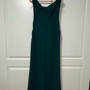 Express Teal Off the shoulder cap sleeved Jumpsuit